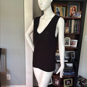 Armani Collezioni Black Sleeveless Top